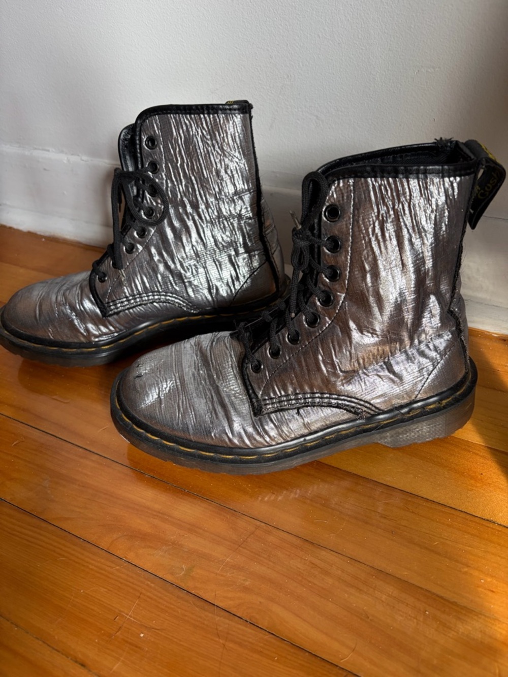 Dr. Martens Silver Boots - Picture 4 of 15